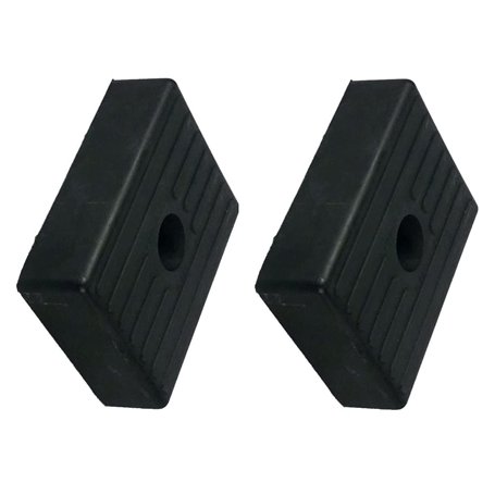 RBD Lot de 2 Patins d'étrave pour remorque Bateau. 130x100x36mm. Livraison Gratuite