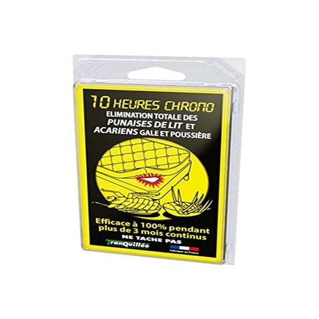 TRANQUILLEO Vivre Mieux PLAQUETTE ANTI PUNAISES DE LIT Bande ANTI ACARIENS POUR LITERIE