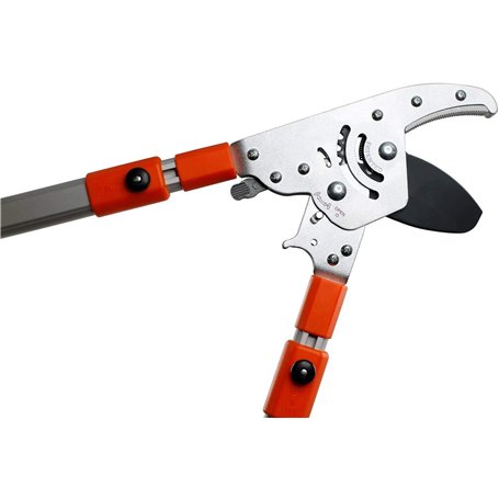 Garden Factory - Coupe-Branches à Crémaillère Ultra Puissant | Cisaille à Manches Télescopiques Indépendants | Taille Facile et