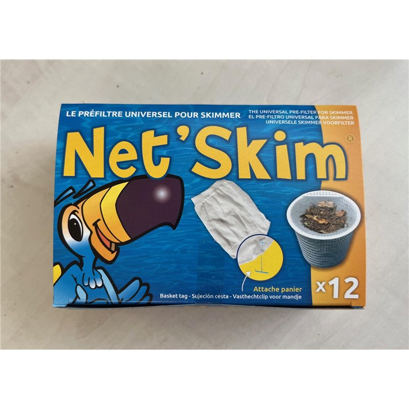 Image secondaire de NETSKIM Lot de 36 sachets de Chaussettes pré-Filtre Universel pour Skimmer Piscine et Spa Net Skim - 36 pièces