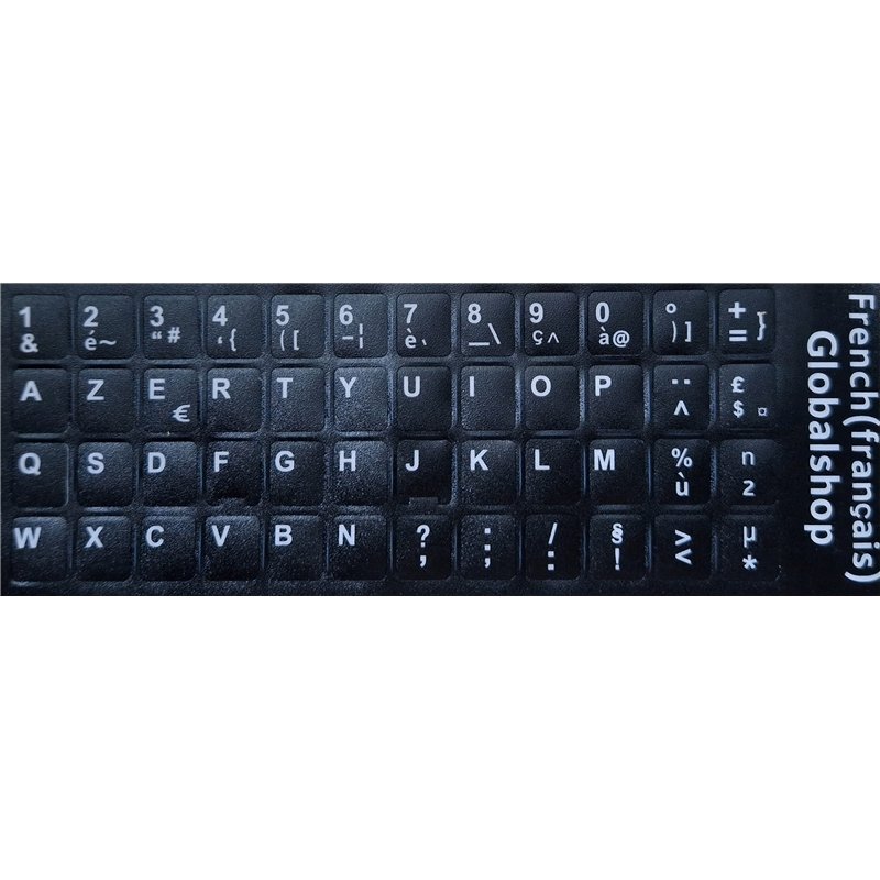 Image secondaire de Autocollants Stickers Clavier AZERTY pour Ordinateur Portable