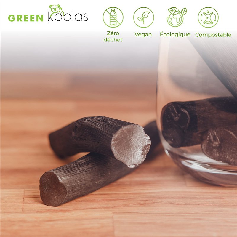 Image secondaire de BINCHOTAN de KISHU X4 (160 g) Charbon Actif Purificateur eau robinet Filtre naturel bio pour Carafe Bouteille Fontaine à eau Gou