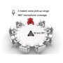 Matosio Octopus Haut-Parleur & Microphone de conférence téléphonique Microphone omnidirectionnel à 360 ° Plug and Play USB pour 