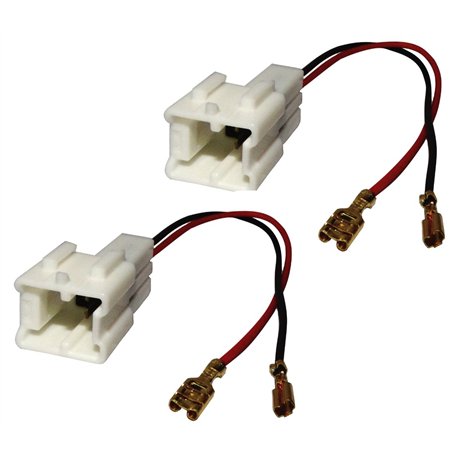 AERZETIX -C10867-2x Connecteur adaptateur de haut-parleur - Compatible avec Dacia Dokker Logan 2 Lodgy Sandero 2 Renault Captur