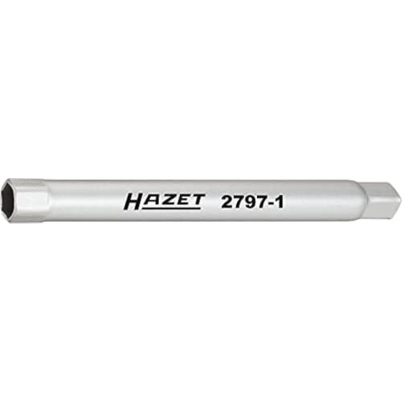 Image secondaire de Hazet 2797-1 Clé en tube pour pare-chocs/carré creux 6,3 mm/profil à 6 pans extérieurs Taille 10 longueur 160 mm