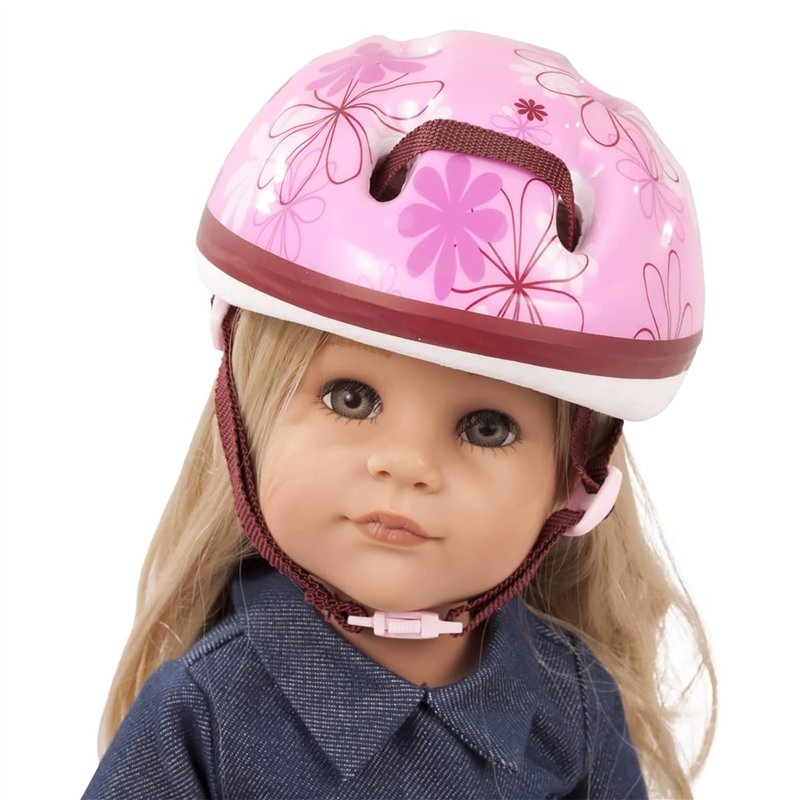 Image secondaire de Götz 3401777 Casque de vélo - Casque d'équitation avec Fleurs pour poupées - Convient aux poupées Debout 45 - 50 cm et aux poupé