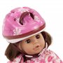 Götz 3401777 Casque de vélo - Casque d'équitation avec Fleurs pour poupées - Convient aux poupées Debout 45 - 50 cm et aux poupé