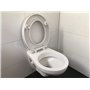 Rehausseur pour siège WC Novara Plus (5 cm) avec rabaissement automatique, l’original de ADOB, blanc, jusqu'à 250 kg