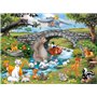 Ravensburger - Puzzle Enfant - Puzzle 100 pièces XXL - La Famille d'animal Friends - Disney - À partir de 6 Ans - Puzzle de qual