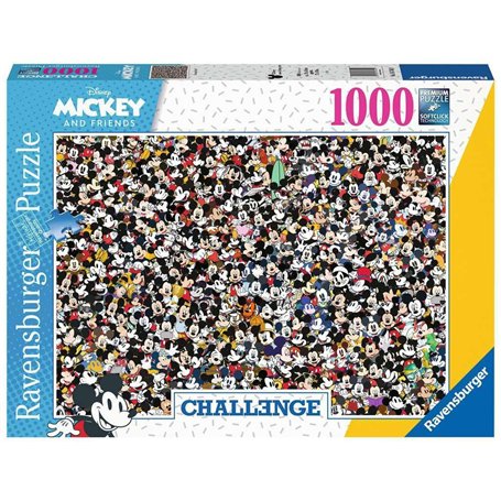 Ravensburger - Puzzle Adulte - Puzzle 1000 p - Mickey Mouse (Challenge Puzzle) - 16744