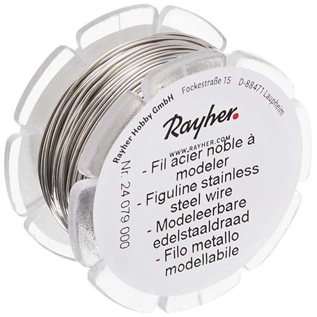 Rayher fil en acier inoxydable à modeler à 0