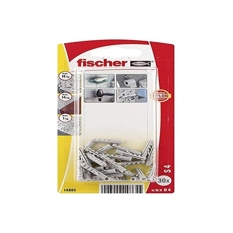 fischer - Chevilles à expansion S 4 / Blister de 30