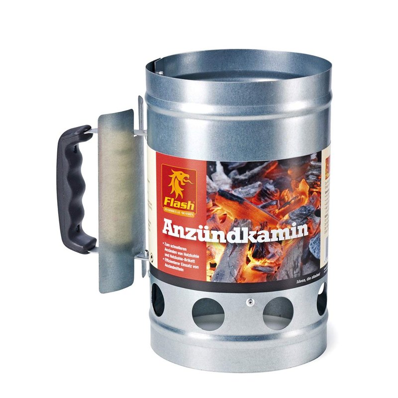 S&M Boomex 9062-6 Allumage pour Barbecue et cheminée avec poignée de sécurité, Gris