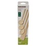 Fackelmann 31125 Set de 4 ustensiles de cuisine en bois, Lot de spatules et cuillères de cuisine en bois, Bois certifié FSC, 20c