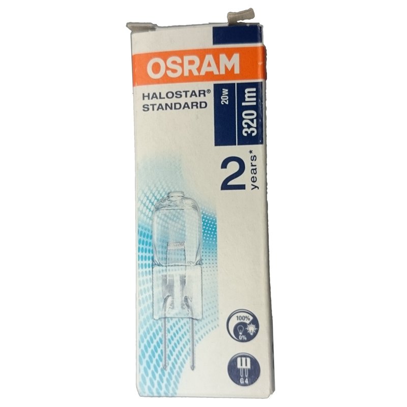 Image secondaire de Osram - 64425 - Ampoule Halogène 20 Watt 22 kWh/1000h, 12 Volt G4, 33 x 10 mm