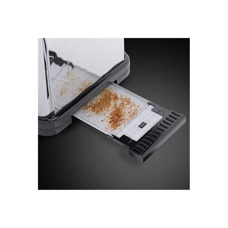 Image secondaire de Russell Hobbs Grille Pain [2 Fentes longues 4 Toasts/ 2 Tranches baguette] Victory Acier Inox (6 Niveaux de Brunissage réglables