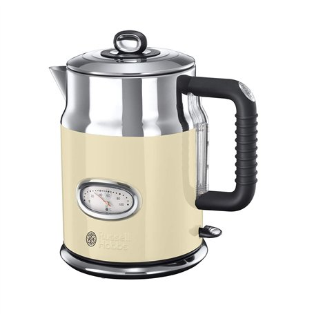 Russell Hobbs Bouilloire Electrique [Design Vintage Premium] Retro Crème (1