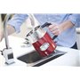 Russell Hobbs Bouilloire Electrique [Design Vintage Premium] Retro Rouge (1,7L, Ebullition Rapide, Jauge Température, Couvercle 