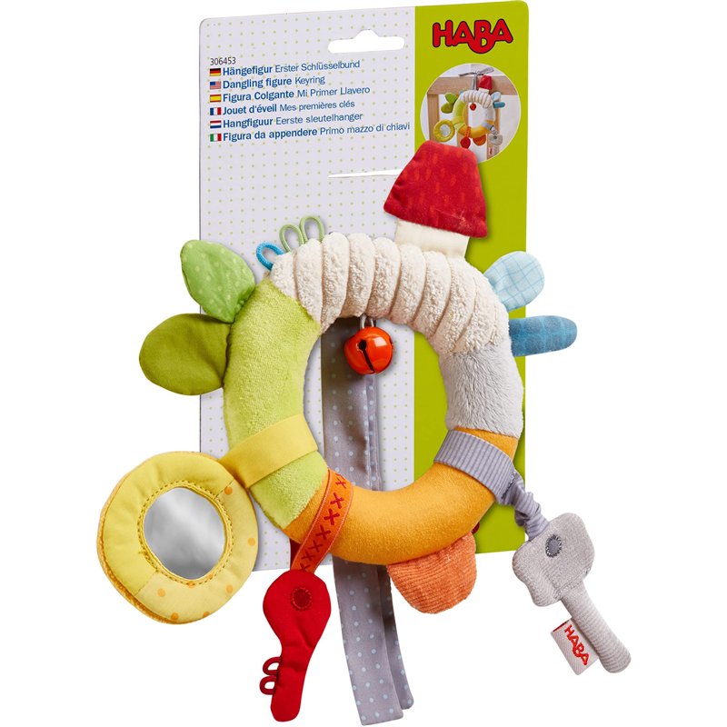 Image secondaire de HABA - Jouet d'éveil en Tissu - Mes premières clés - Hochet - 6 Mois et Plus - 306453