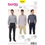 Burda B6874 Patron de Couture Chemise Homme 19 x 13 cm