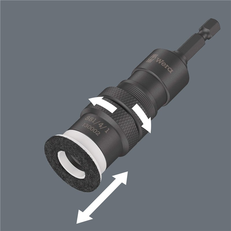 Image secondaire de Wera 881/4/1 SB Porte-embouts à butée de profondeur réglable, 3 pièces