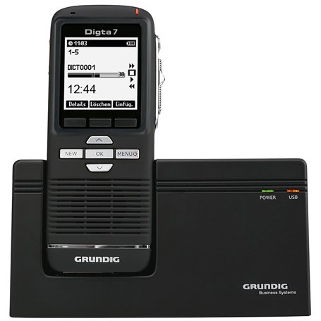 Grundig Digta 7 Dictaphone numérique avec Station d'accueil