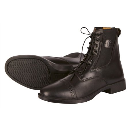 Covalliero Monaco Bottillons d'Équitation en Cuir Lisse Noir Taille 40