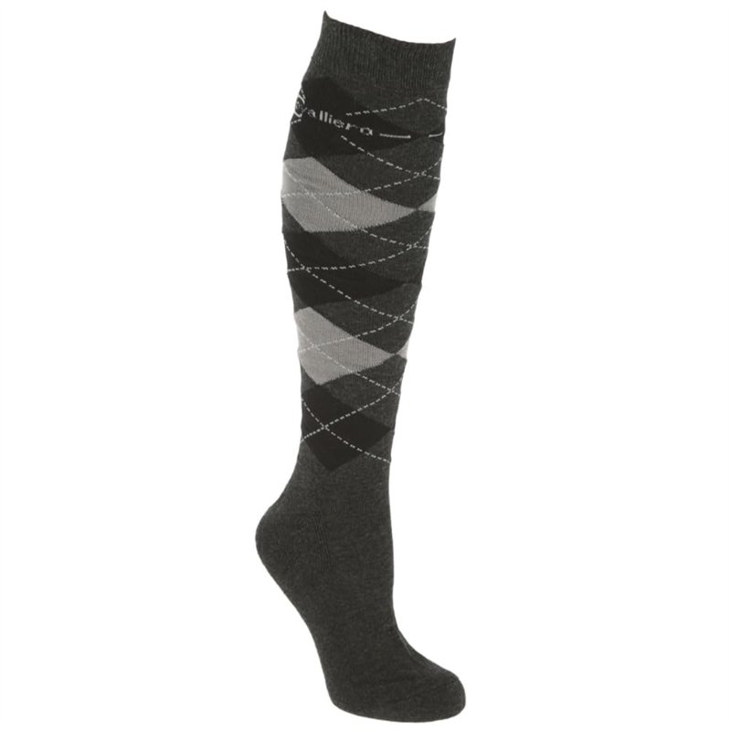 Covalliero Brescia 325436 Chaussettes d'équitation Anthracite/Gris Taille 40-42