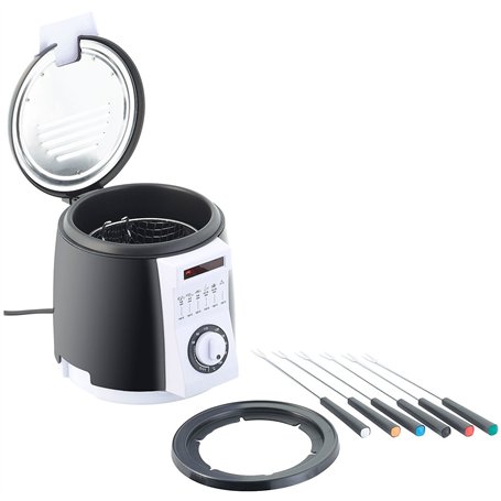 Rosenstein & Söhne Mini-friteuse avec service à fondue - 0