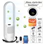 Sichler Haushaltsgeräte Ventilateur connecté sans pale VT-400.app avec purificateur d’air