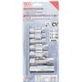 BGS 1105 | Jeu de douilles speciales, fendues | 10 mm (3/8") | 10 - 19 mm | 7 pièces