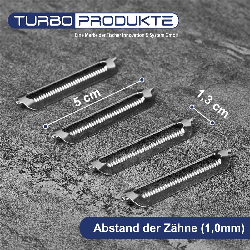 Image secondaire de TURBO PRODUKTE Set de 4 Lames de Rechange Originales pour Économe Turbo et Économes d'Autres Marques | Acier Inoxydable Robuste