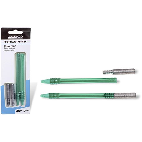 Zebco Trophy de qualité en Bois du Tyrol - Plomb de Base - Accessoires de pêche - Divers - 40 g
