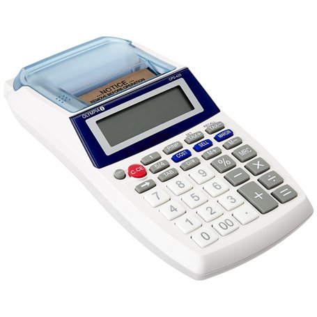 Olympia Calculatrice de bureau avec rouleau de papier avec écran LCD à 12 chiffres I Calculatrice pratique avec rouleau de papie