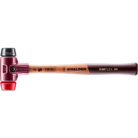 Halder Simlpex EH 3026 Maillet en Caoutchouc/Plastique 30 mm