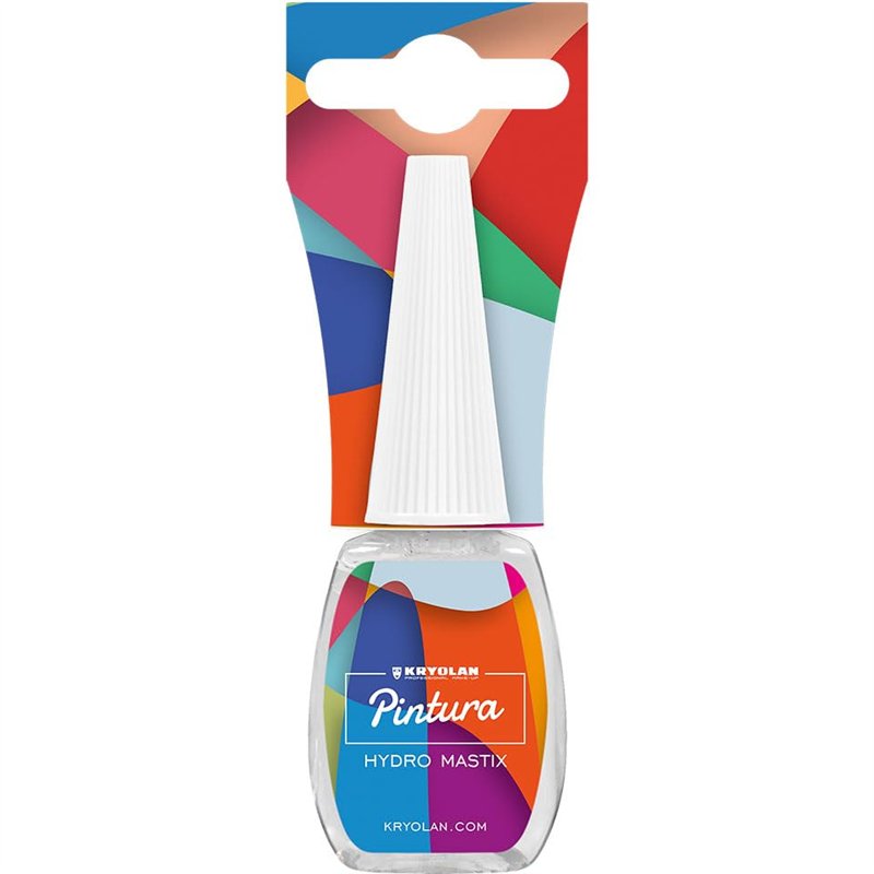 Image secondaire de Kryolan Pintura Hydro Mastix Colle pour la peau, flacon pinceau 12 ml, soluble dans l'eau – Idéal pour les fêtes, le carnaval, H
