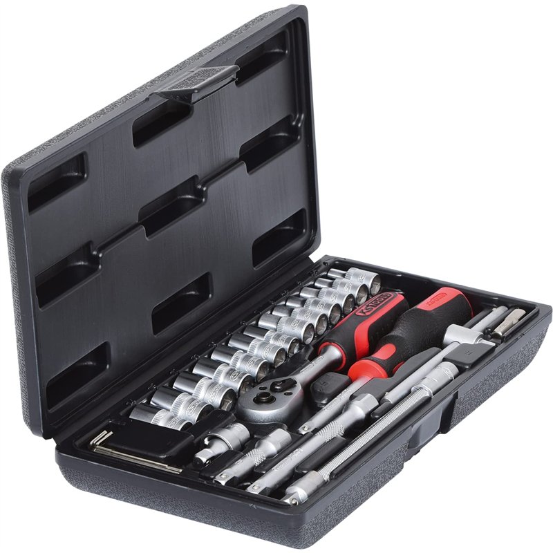 Image secondaire de KS Tools 911.0625 Coffret de douilles F6 1/4'' CHROMEmat 25 pièces