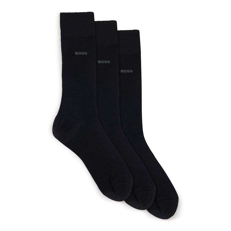 BOSS 3P RS Uni CC Chaussettes pour Homme, Noir 1, 39-42 (Lot de 3)