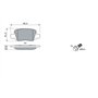 Bosch BP278 - Plaquettes de Frein Arrière pour Voiture - Qualité Bosch - Réduction du Bruit et de la Poussière - Certifié ECE-R9