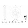 Bosch BD746 Disques de frein - certification ECE-R90-1 jeu de 2 disques