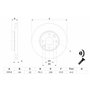 Bosch BD1033 Disques de frein - certification ECE-R90 - 1 jeu de 2 disques