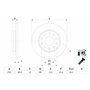 Bosch BD884 Disques de frein - certification ECE-R90-1 jeu de 2 disques