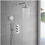 LEICKE Enceinte Bluetooth Portable Étanche Haut Parleur de Douche sans Fil Haute stéréo LED Lumière Ventouse puissante, Stéréo,