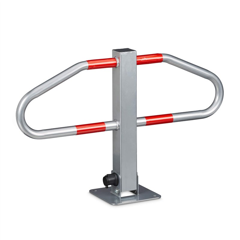 Relaxdays 10020486 Barrière de parking rabattable