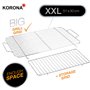 Korona 46117 Barbecue de table électrique avec surface de cuisson XXL (51 x 30 cm) | Idéal pour le balcon | 2200 W | Élément cha
