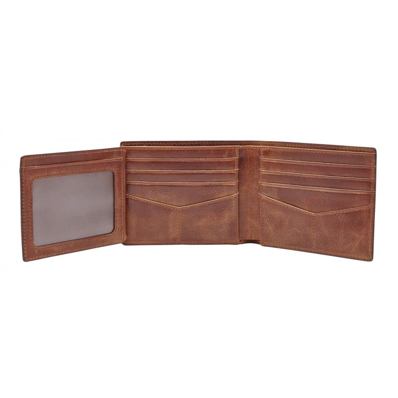 Image secondaire de Fossil Portemonnaie pour homme Derrick, cuir Bifold brun 11.5 cm L x 2 cm W x 9 cm H ML3681200