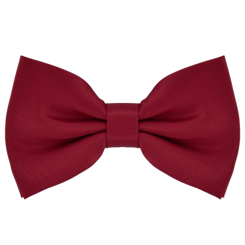 Image secondaire de DonDon Nœud Papillon bordeaux déjà noué réglable
