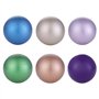 Morella Set pour Femme de 6 Boule sonore d'ange Ø 16 mm en Or Bronze Lilas Vert Bleu et Lilas