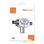kwmobile Répartiteur d'antennes en T - Distributeur antenne 2 Voies - 2X Prise coaxial pour DVB-T/BK - 0-1000 MHz - Coupleur Ali