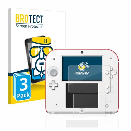 brotect Protection Écran Verre pour Nintendo 2DS (3 Pièces) Film Protecteur Vitre 9H [Anti-Rayures